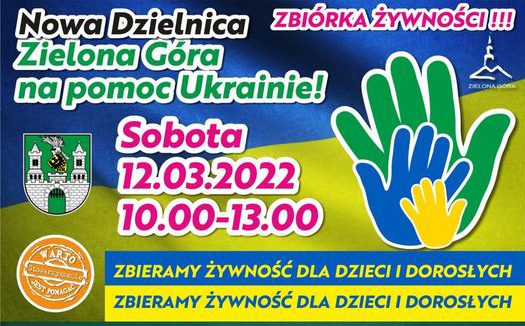 Zmiana lokalizacji zbiórki na rzecz uchodźców z Ukrainy! PARKING PRZY BIEDRONCE!!!
