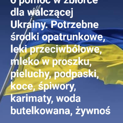 Raculanki przyłączają się do pomocy Ukrainie